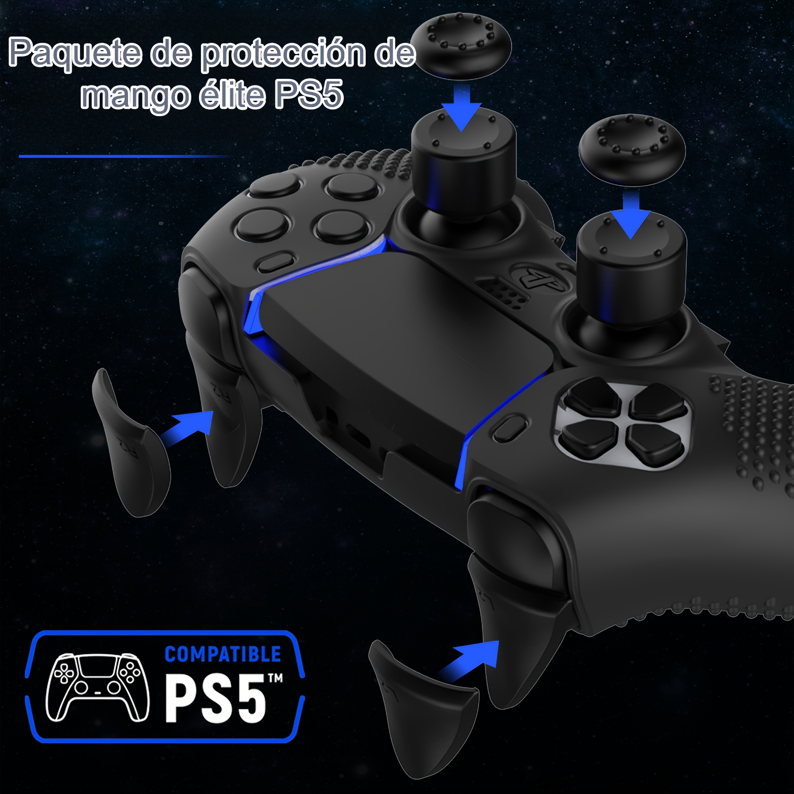 Palancas de mando para PS4 SLIM PRO, accesorio de botón trasero para  Joystick DualShock4, teclas de extensión traseras, accesorios Turbo