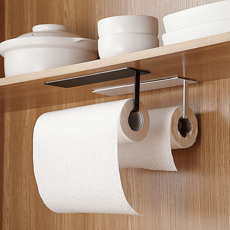 Upgrade Your Kitchen With A Self-adhesive Stainless Steel Paper Towel Holder  - Wall Mounted For Easy Access! - Temu