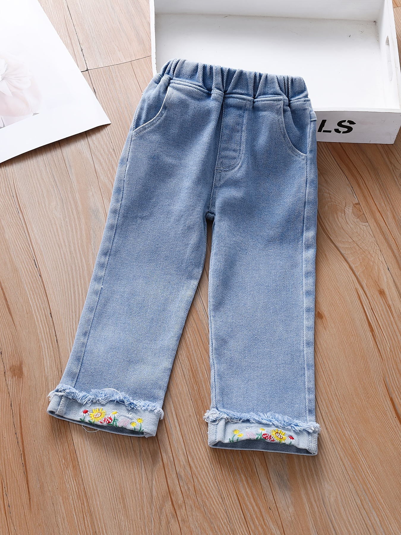 Pantalones Jeans/ Vaqueros/ Mezclilla Línea Térmica Pierna - Temu