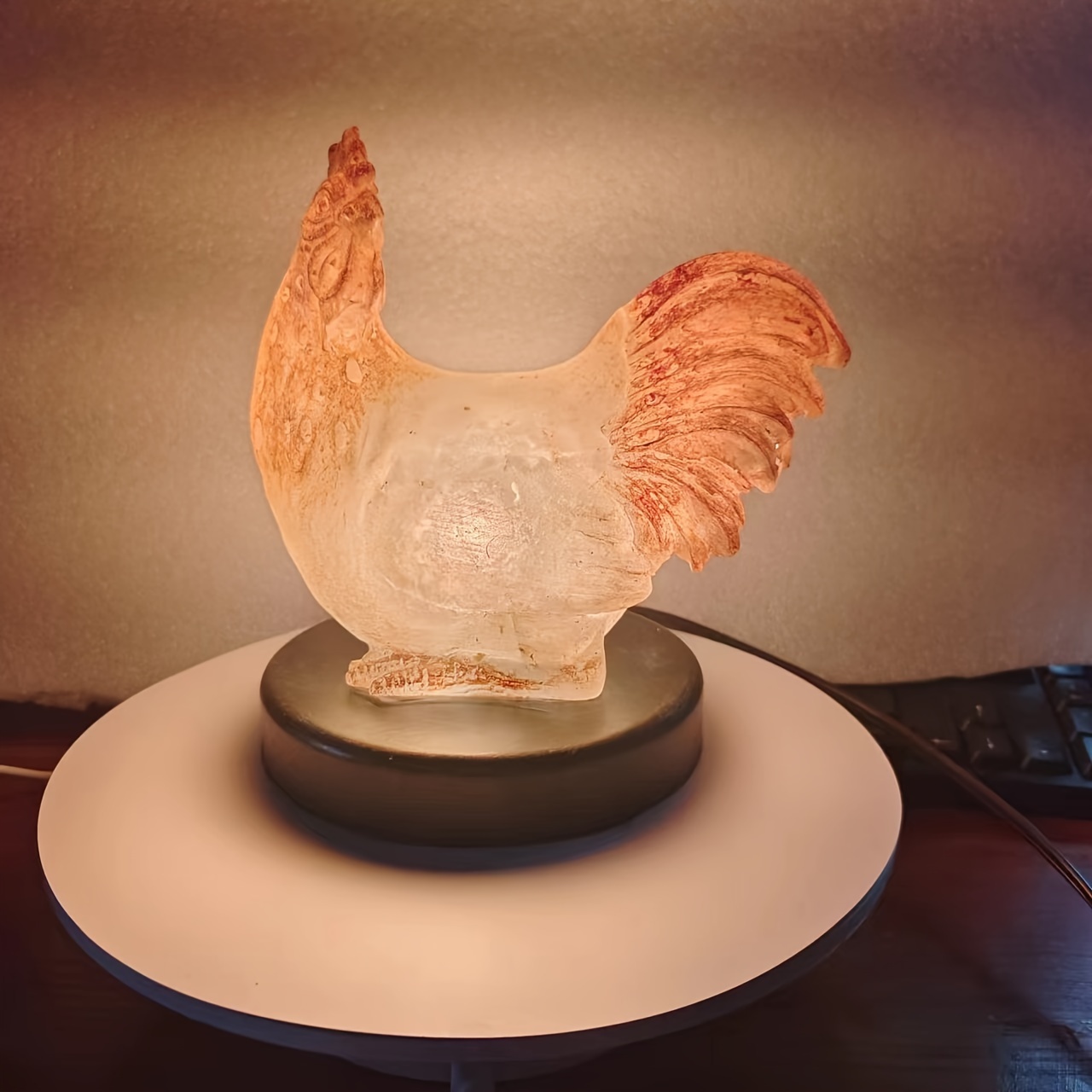 Chicken Egg Lamp Lifelike Resin Light Light up Easter Eggs - Temu