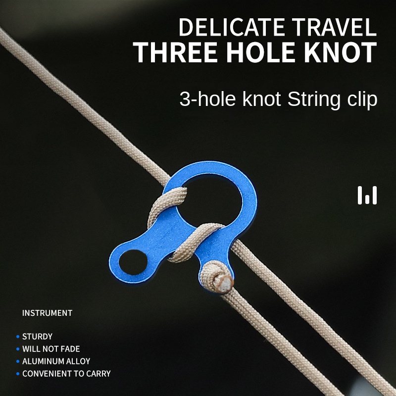 INFOF 5pcs Camping Tent Adjuster 3-way Quick Knot Tool Buckle Night Fishing  Accessories Anti-slip Binding Rope Buckle Outdoor Eq - AliExpress