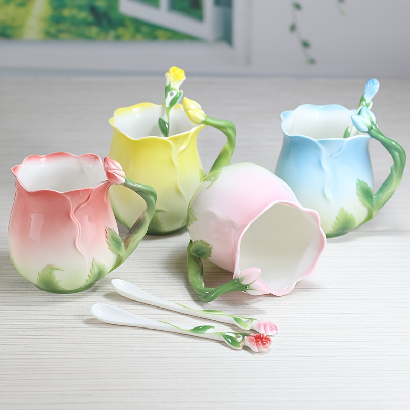 Double Wall Glass Heat Resistant Tea Coffee Cups Dry Flowers Sconch  Fillings Creative Diy Gift Mug Drink Juice Milk Cups