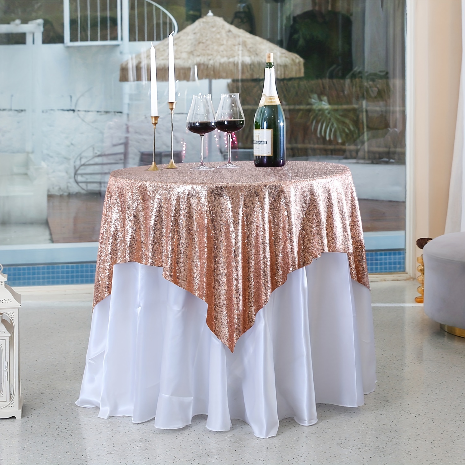 Rose Gold Party Tableware - Temu