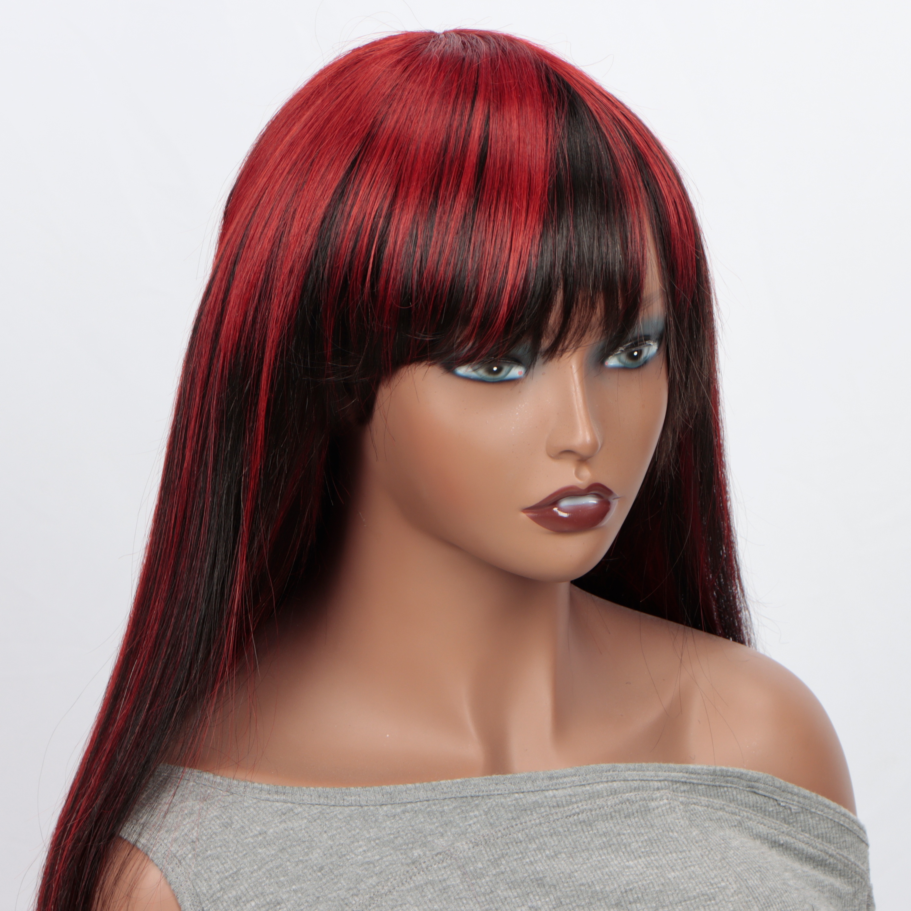 Black And Red Wig - Temu Canada