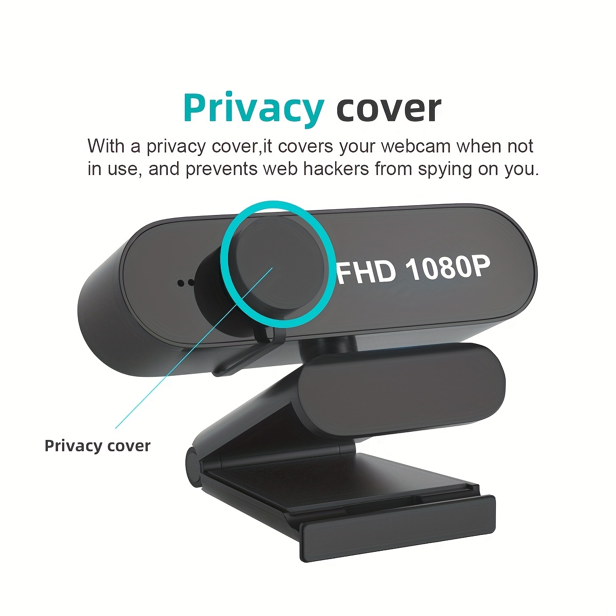 AIRHUG Webcam - Video Conferencing Streaming Recording - Plug & Play USB  Web cam with Privacy Cover (2K Webcam No Mic)