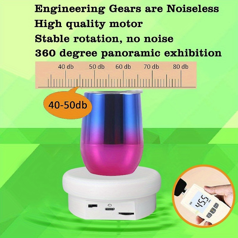 360 Degree Rotating Turntable Display Stand for Product Cake Display,  12inch Diameter
