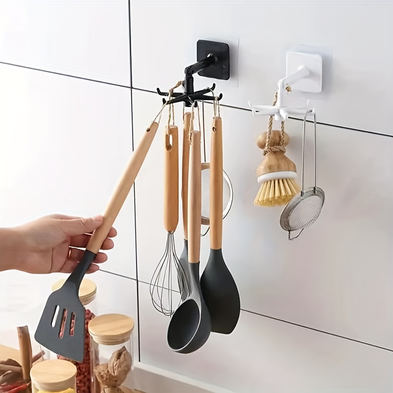 Acquista Portautensili da cucina girevole a 360 gradi sotto il mobiletto  Ganci per utensili da cucina Adesivo senza foratura per appendere utensili da  cucina