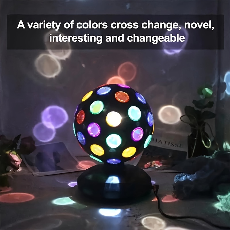 2 Pièce Ampoule de Disco Rotative, Boule a Facette LED Colorée, Boule  Magique Rotative Colorée, Jeux de Ambiance pour Fete, Danse, Musicale,  Disco