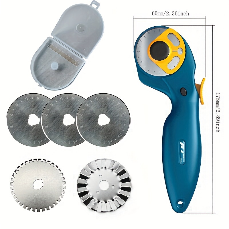 Dafa 45mm Rotary Cutter / Skip Blades, 2 Perforating Rotary Cutter Blades per Pack