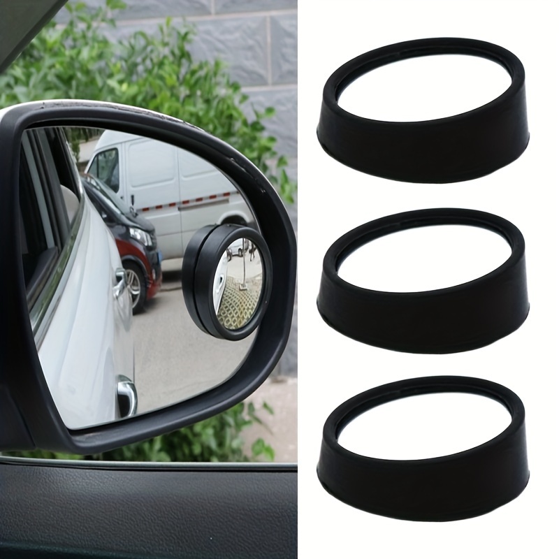 Blind Spot Car Mirrors: Semi Oval Convex Rear View/Side Car Mirror  |Automotive Exterior Accessories | Blindspot Stick On Mirror For Car By  Utopicar