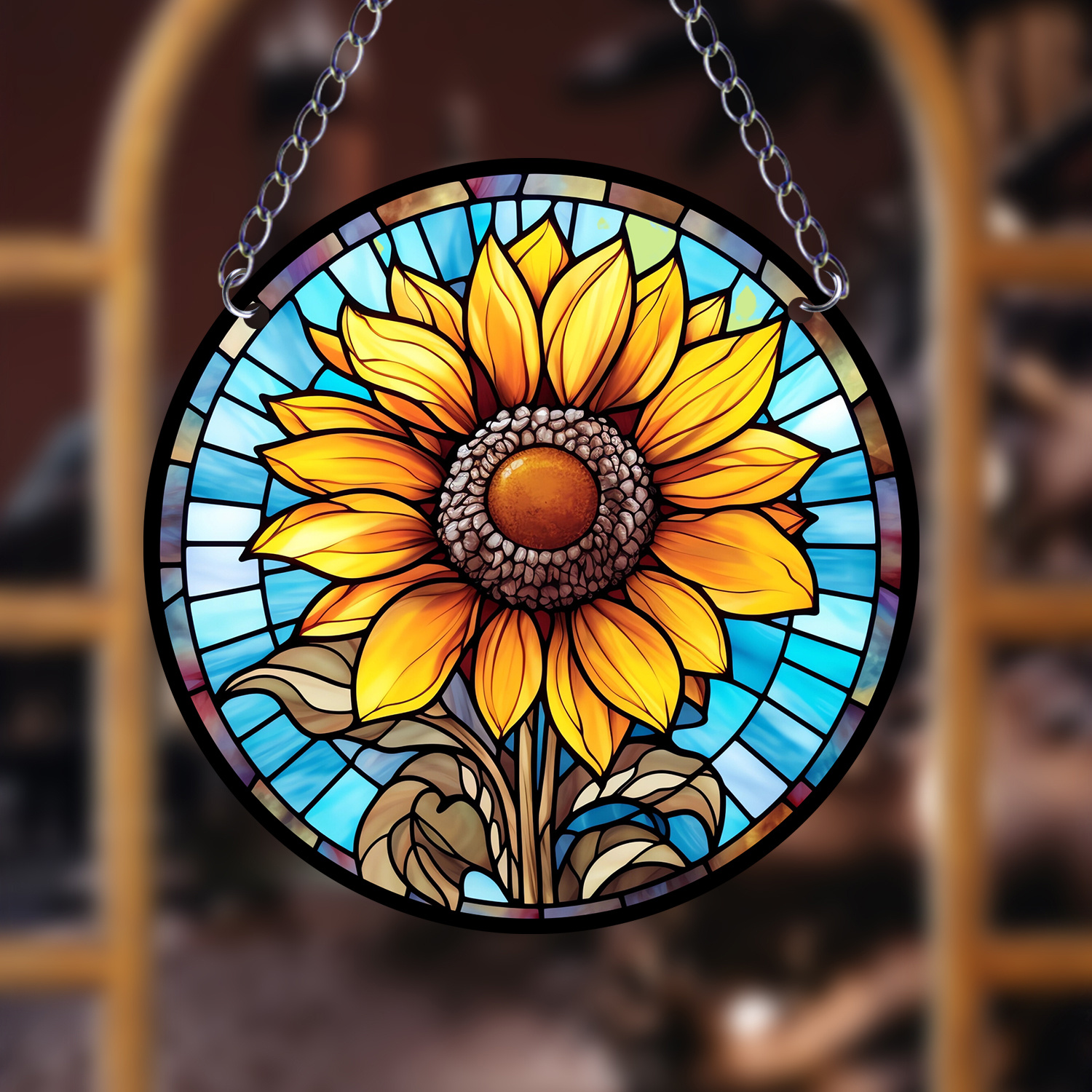Sunflower Acrylic Mirror Wall Stickers Decorative Self - Temu