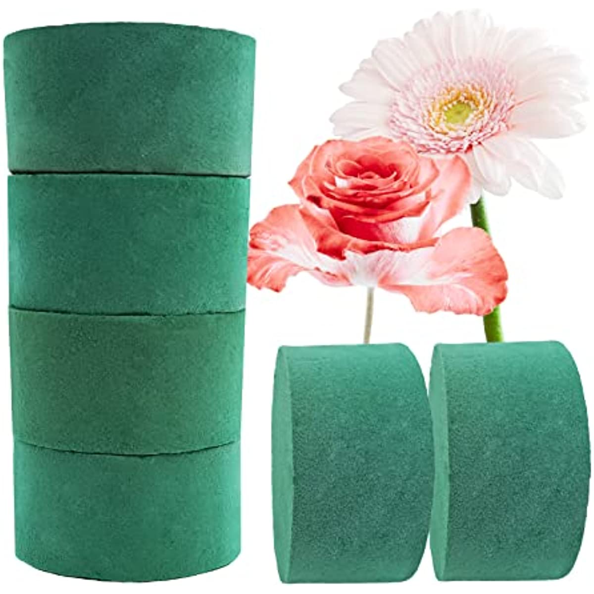 Floral Foam Block 15pcs Round Flower Sponge Green For Flowers