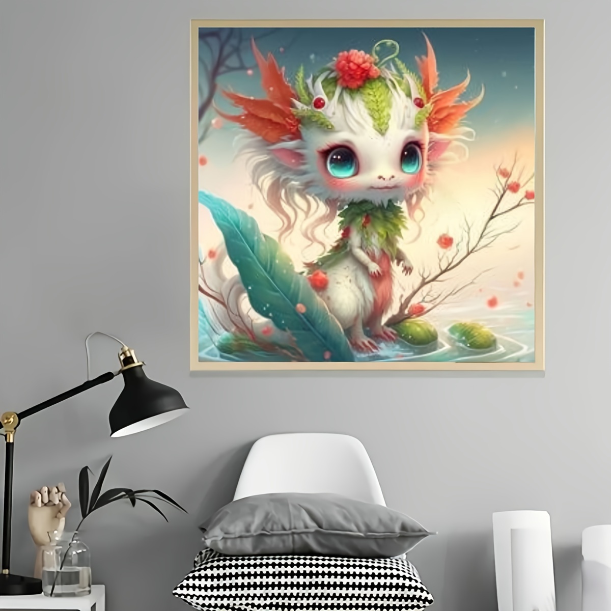 Cute Axolotl Art - 5D Diamond Painting 