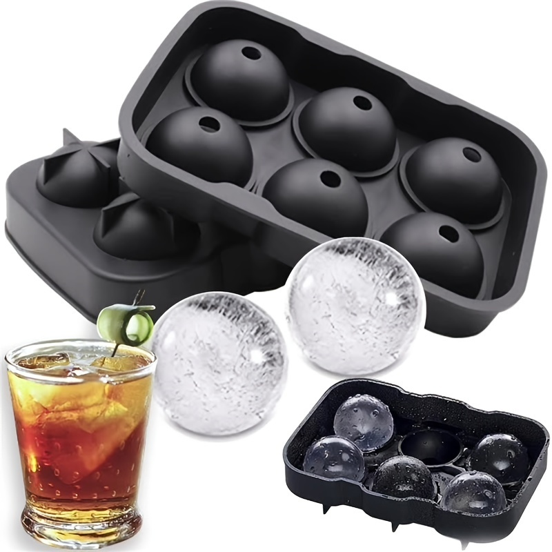 1pc Ice Ball Maker, Silicone Freeze And Press Mold For Round Whiskey Ice  Ball - Perfectly Suitable For Bourbon, Scotch, Old Fashioned Cocktail  Beverage, Home Use Ice Tray