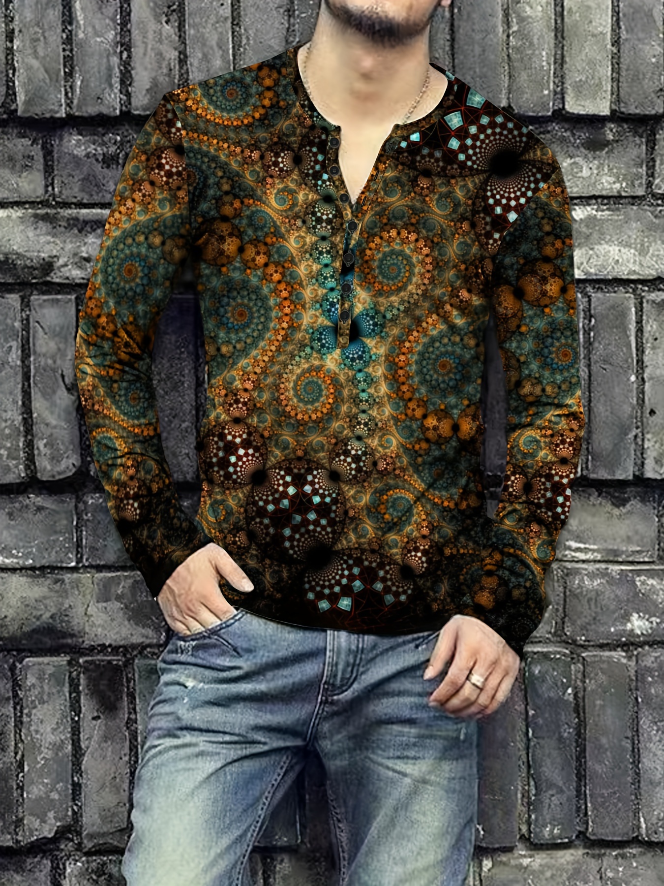 Camisas cheap bohemias hombre