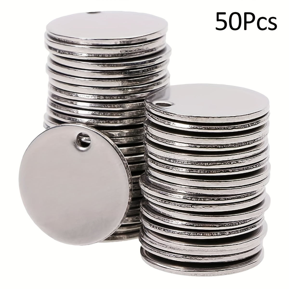 Pendant Stamping Blank Assortment, Aluminum Jewelry Discs