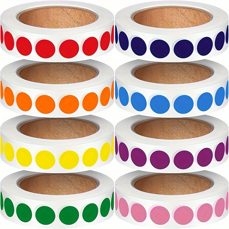 6 Rolls Rhinestone Tape Set Glitter Self-Adhesive Beads Tapes Bling Masking Stickers for Craft, Kids, Scrapbook, DIY, Gift Wrapping (Neat Dots)