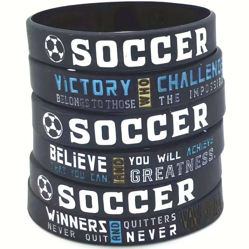 24 Pieces Lacrosse Motivational Silicone Rubber Bracelets Stretch Rubber  Wristbands Bracelet Wristbands for Party Favors and