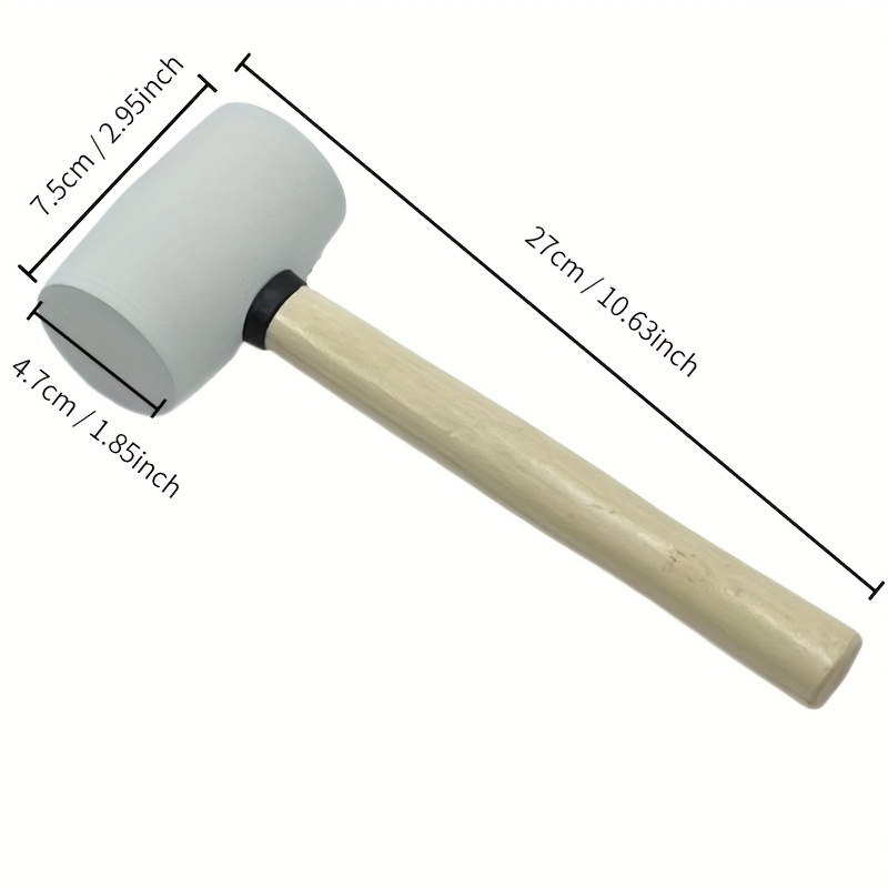 Beech Wood Mallet Hammer Carpentry Tool For Cowhide Carving Leathercraft  Sewing Engraving Printing With Wooden Handle