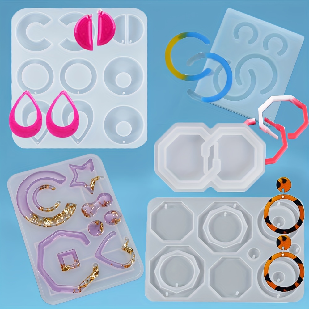 31pcs Jewelry Molds, Silicone Jewelry Molds for Epoxy Resin, UV Resin,  Earring Epoxy Resin Molds, Bohemian Drop Dangle Resin Earring Mold, Fashion