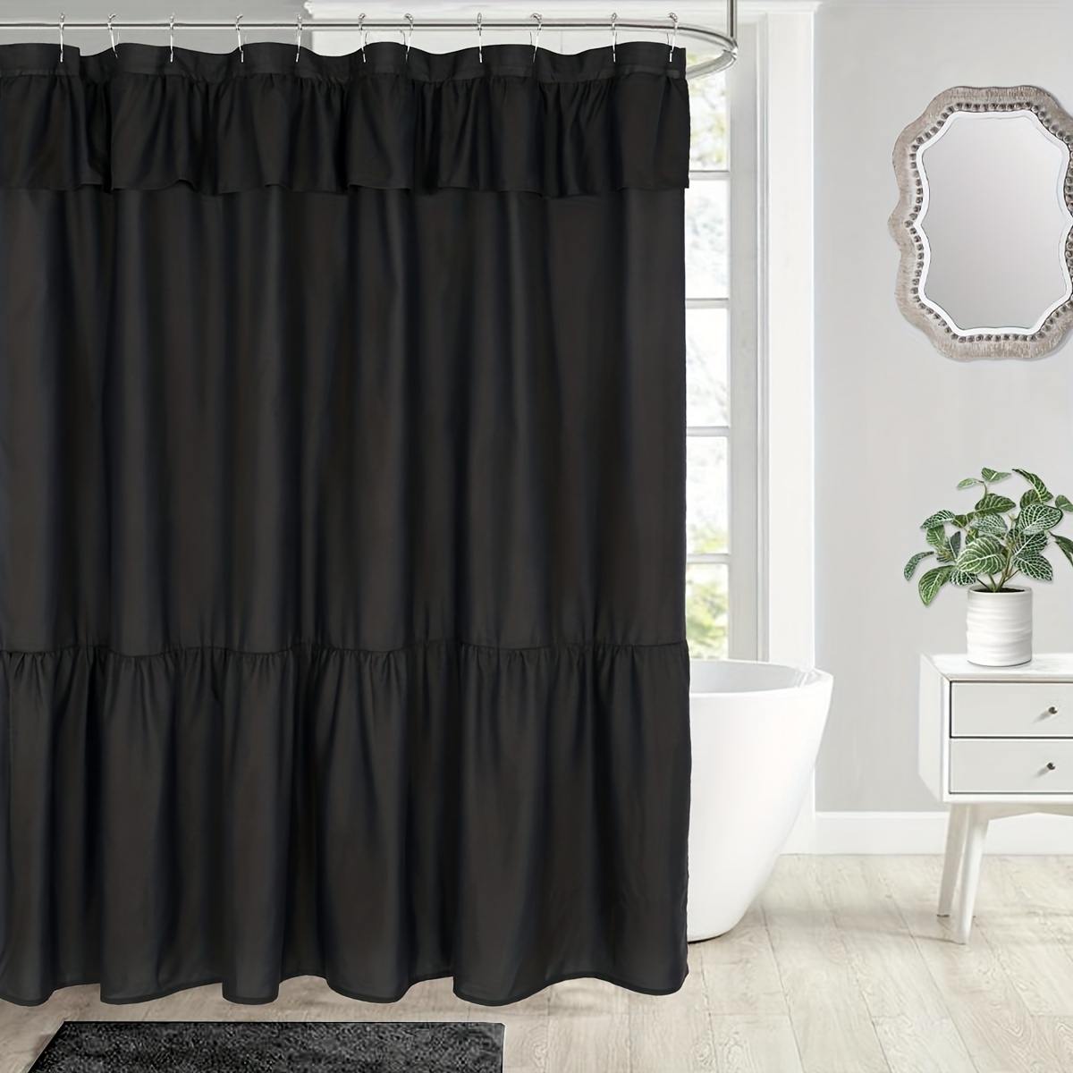 Light Luxury Window Curtain Pattern Shower Curtain - Temu