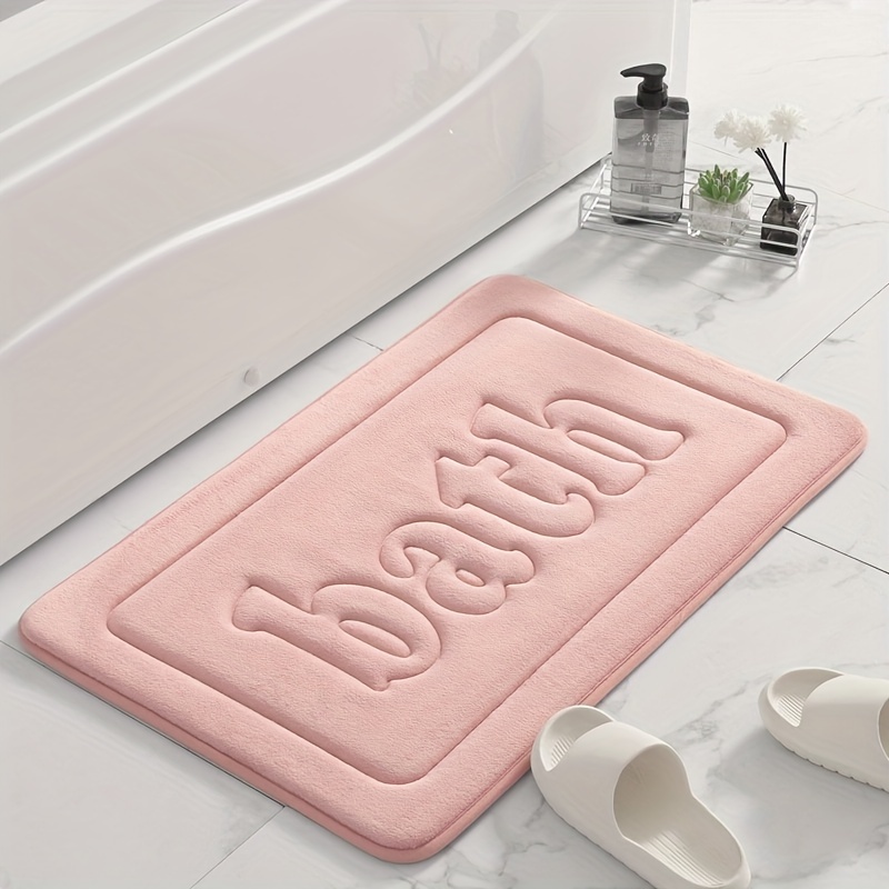 Super Absorbent Memory Foam Bathroom Mat With - Temu