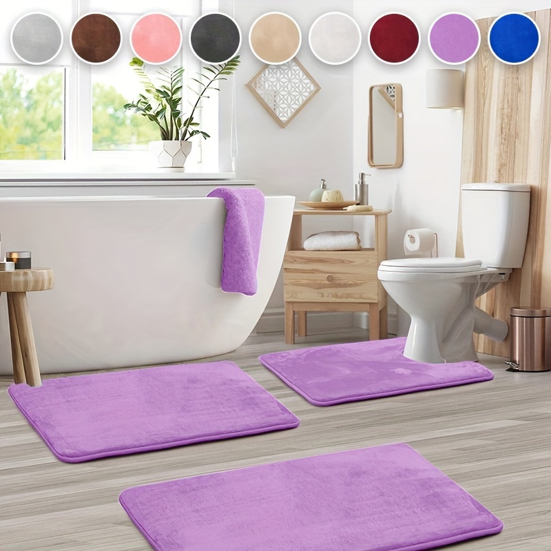 Comprar Alfombra de baño para el hogar, felpilla para baño, alfombras de  felpa con absorción de agua, felpudo de entrada, alfombra de baño  antideslizante