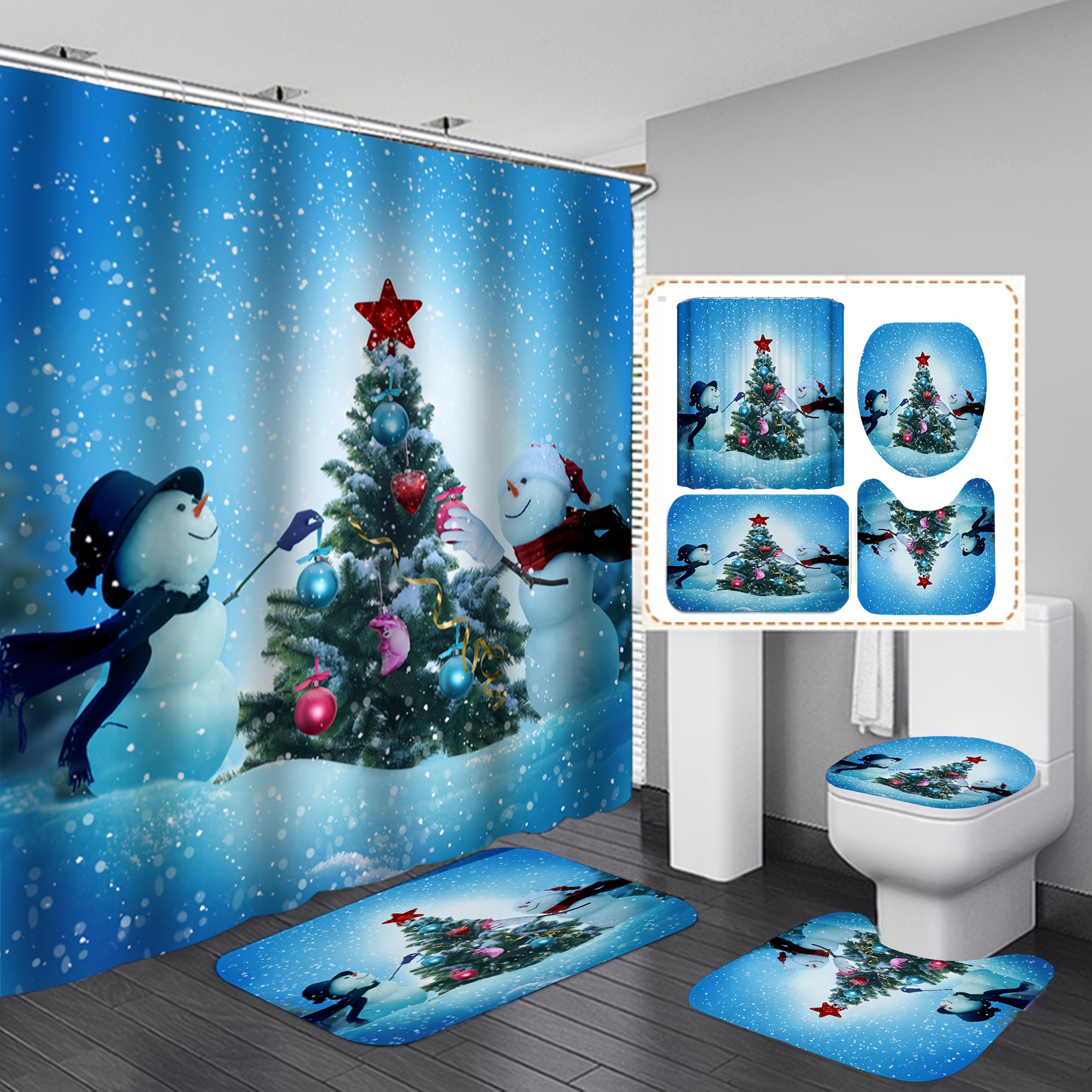 XQKXHZ Alfombra Decorativa De Navidad,Alfombras Salon 160X230 Decoración De  Vacaciones De Navidad En Invierno Antideslizlante Lavable Alfombra Navidad