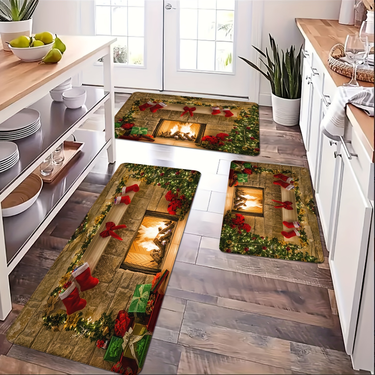 Highland Cow Kitchen Mat Set of 2 Anti-Fatigue Kitchen Rug Set Non Slip Foam  Cushioned Kitchen Runner Rugs and Mats Comfort Standing Mat for Office  Laundry Home Decor 