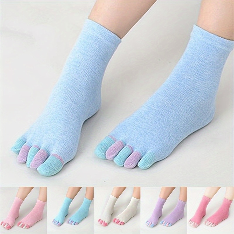 Polka Dot Toe Socks Cute Breathable Yoga Fitness Socks - Temu