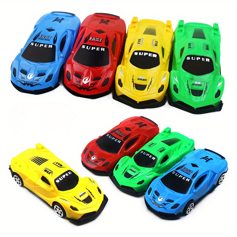 TOP BRIGHT Bois Grand Rampe Racer clic clac Piste de Course Set de Jeux  avec 4 Course Voitures Petit Enfant Jouets