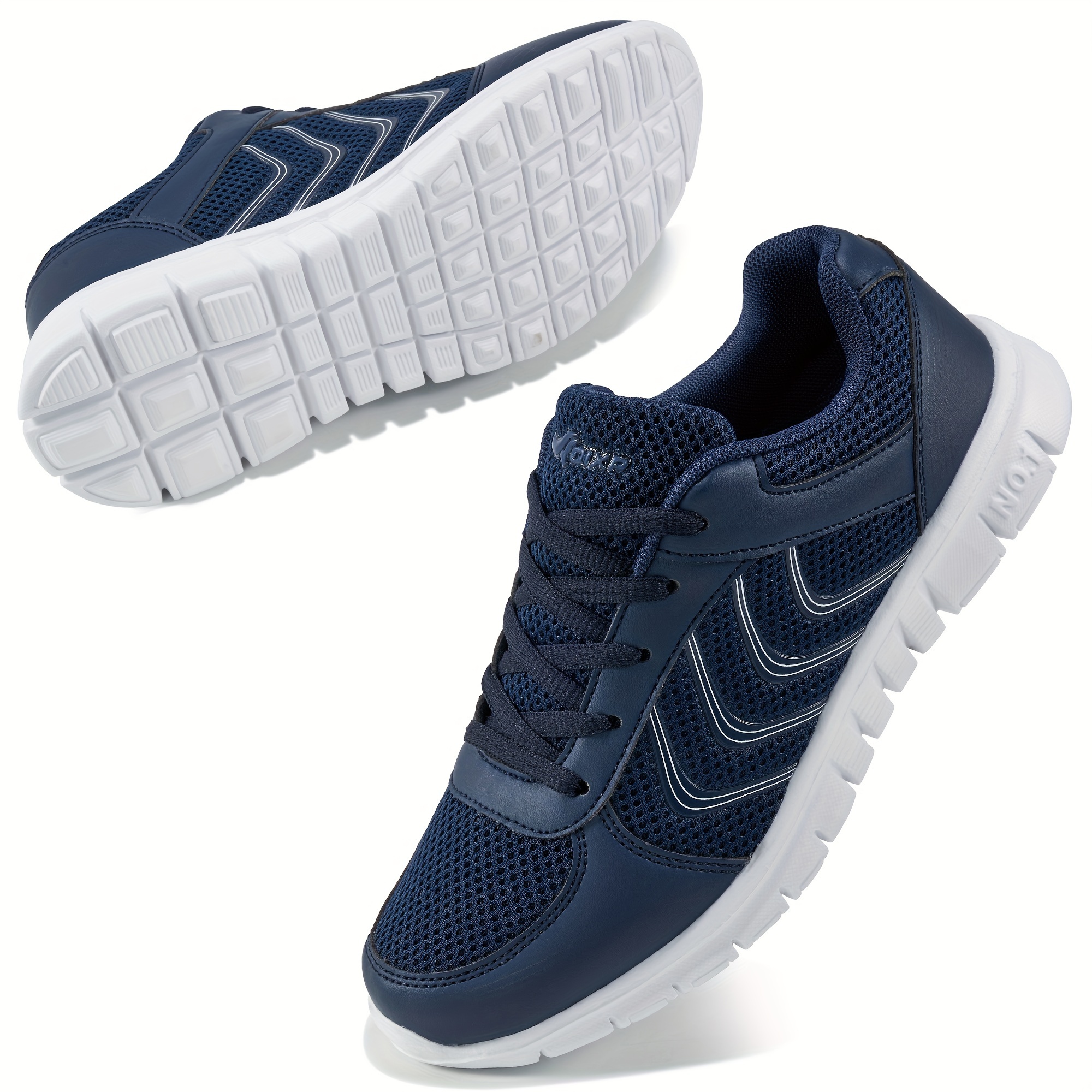  Zapatillas de deporte para niños, de malla de punto,  transpirables, ligeras, para correr, a la moda, atléticas, casuales, Azul :  Ropa, Zapatos y Joyería