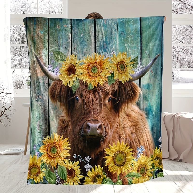 Highland Cow Blanket - Temu