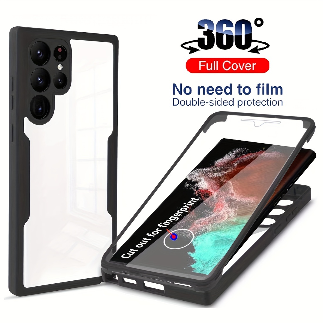 360° Full Body Clear Case For Samsung Galaxy A54 5G A 54 Luxury