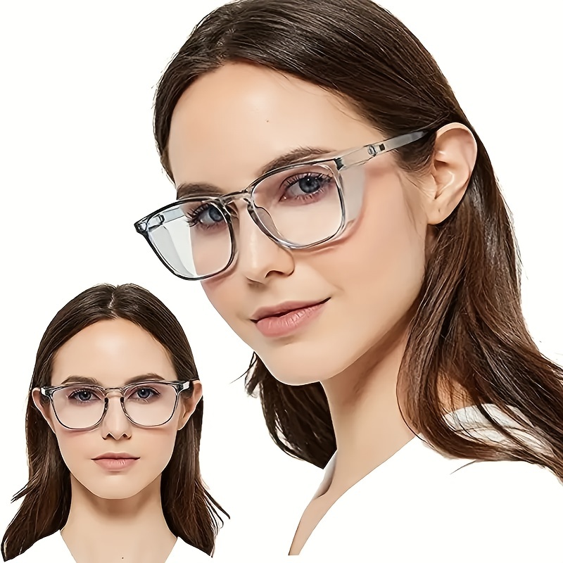 Gafas de seguridad industriales con lente antivaho. Gafas de seguridad  transparentes con lentes antiarañazos en el interior de las gafas
