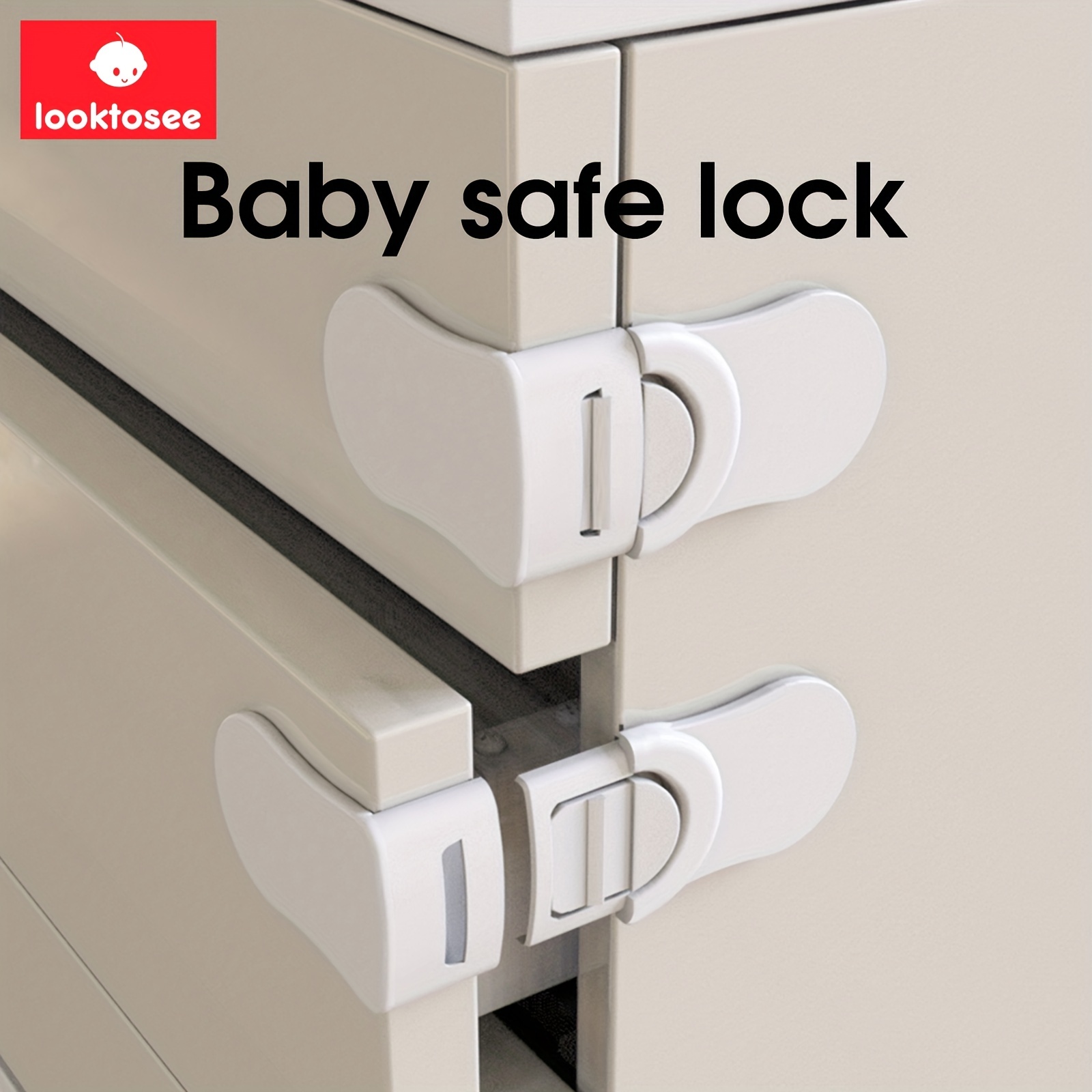 6-Pack Child Proof Locks for Cabinet Doors, Drawers, Fridge, Toilet Seat,  Dishwasher, Trash Can, Cupboard - 3M - No Drilling - Baby Proofing Safety  Cabinet Lock