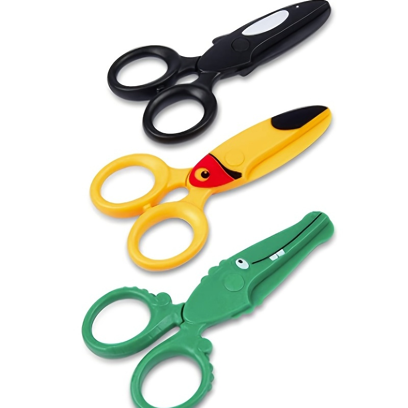 Solid Color Elementary School Safety Spring Scissors - Temu