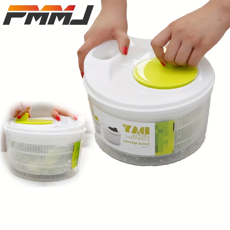 Portable Mini Salad Spinner With Locking Lid And Handle - Multifunctional  Healthy Eating Tool For Large Salads And Dressings - Temu