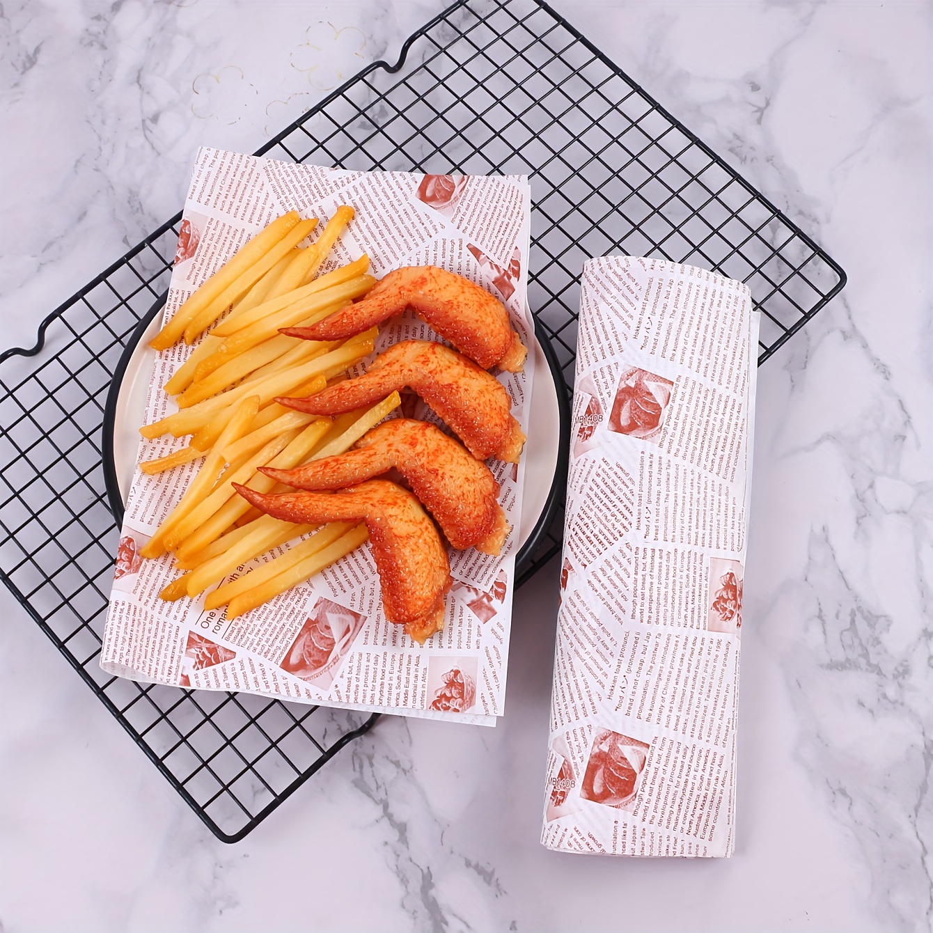 Envolturas de papel de cera para envolver alimentos papel para pan  sándwich, blanco Feliz Sencillez