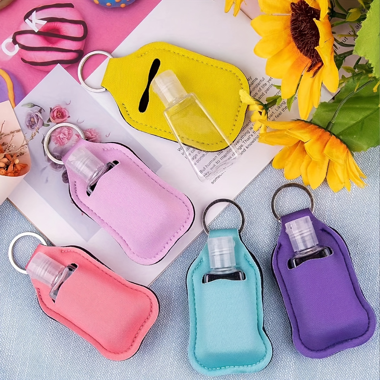 Custom Leather Squeeze Bottle Keychain Holder for Hand Sanitizer - China  Hand Sanitizer Holder and Keychains with Hand Sanitizer Holder price