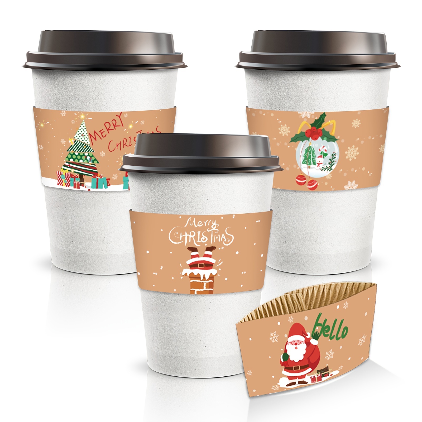 Christmas Costa Coffee 12 oz Ripple Cup with Lid