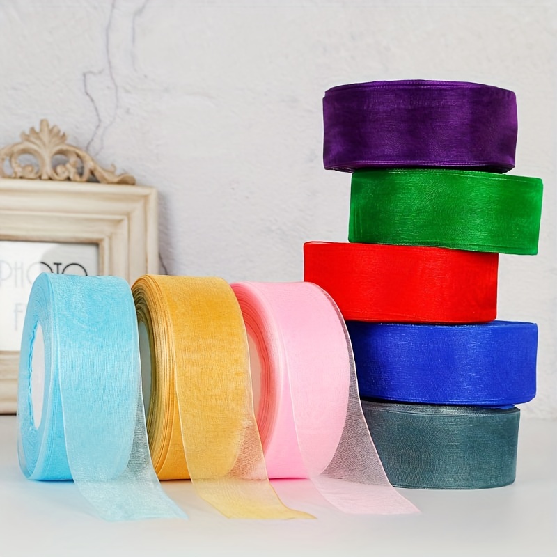 Hand Tear Hem Ribbon Chiffon Ribbon Wedding Flower - Temu