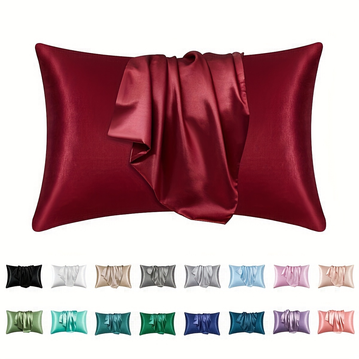 Y2k Simulation Satin Pillowcase Multicolor Pillowcase Pillow - Temu