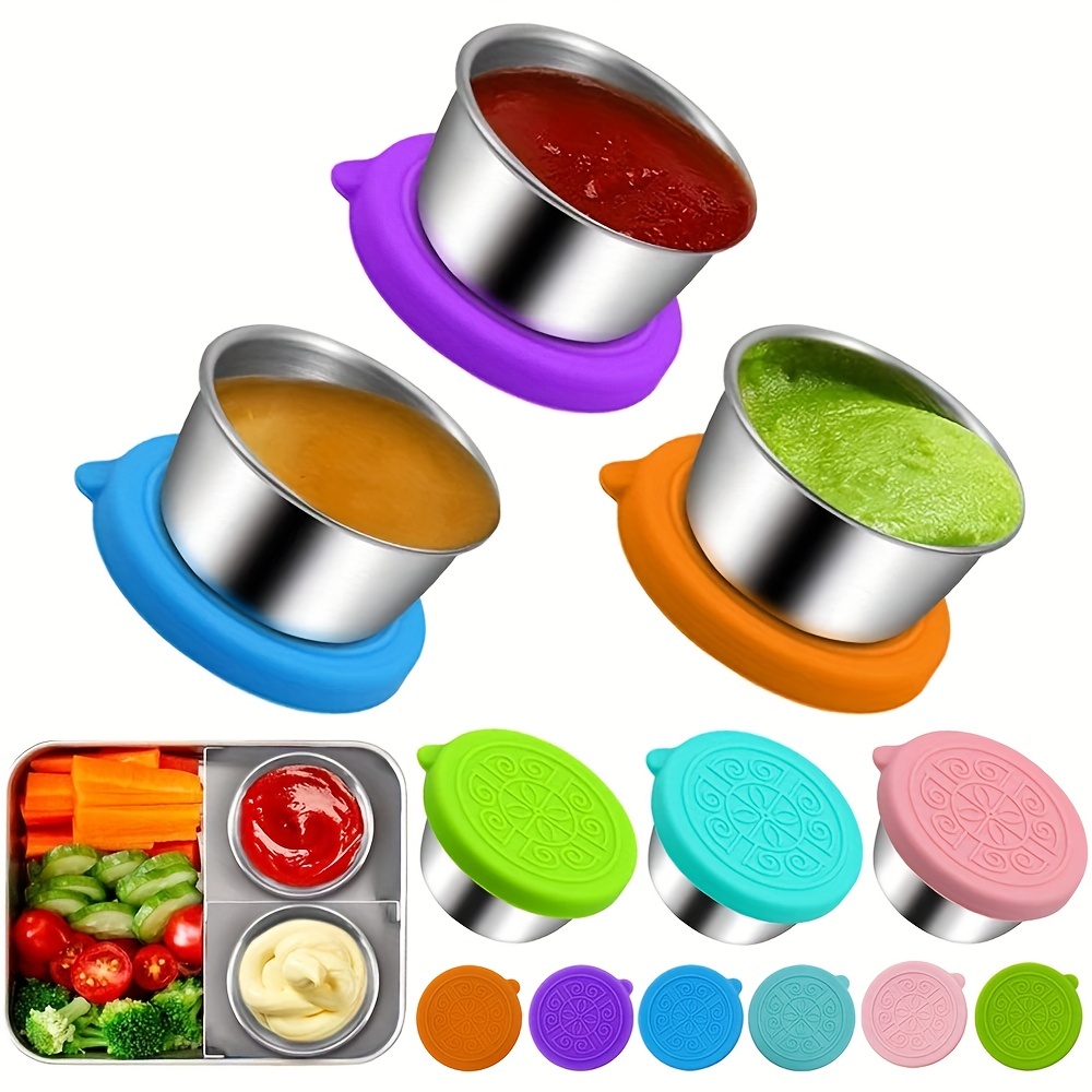 30/50pcs 0.85oz Small Plastic Sauce Cup Food Storage Container Transparent  Box + Lid for restaurants