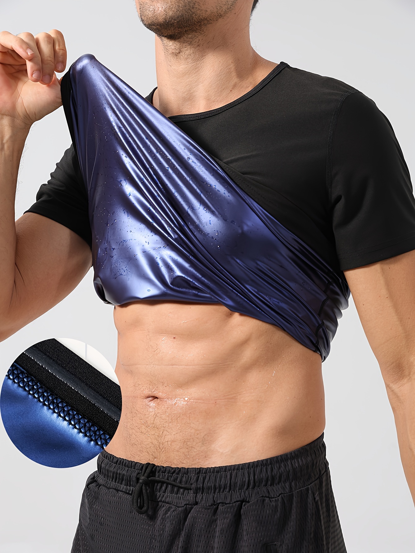 Men's Slimming Sweat Sauna Vest Waist Trainer Tummy Control - Temu