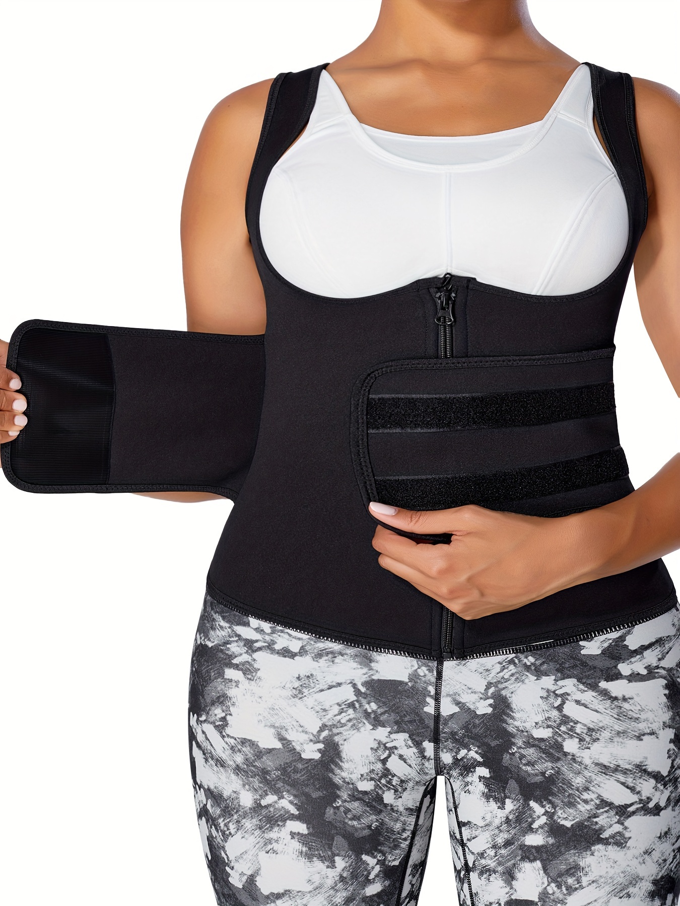Waist Trainer Tank Top For Women, Underbust Corset Cincher Tummy Control  Body Shaper Sport Girdle With Adjustable Belt, Women's Activewear