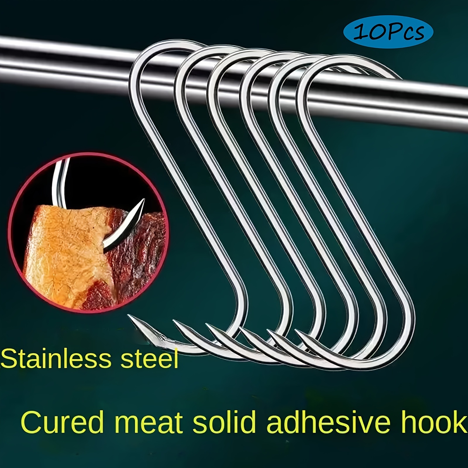 Heavy duty Meat Hooks Smokers Butchers Stainless Steel - Temu