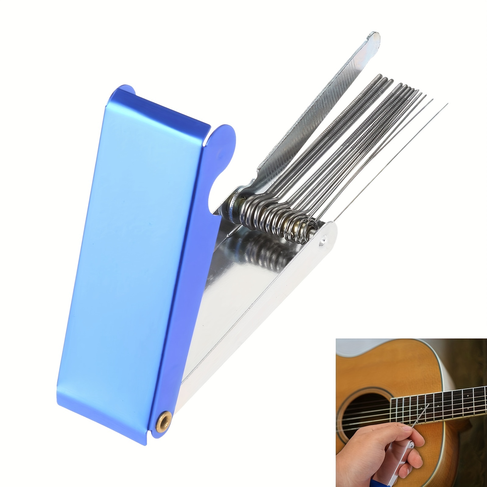 Guitar Fret Crowning File Leveling Tool Kit Edelstahl-Reparaturwerkzeug-Set  Gitarren Luthier Werkzeug (Color : 06): : Musikinstrumente &  DJ-Equipment