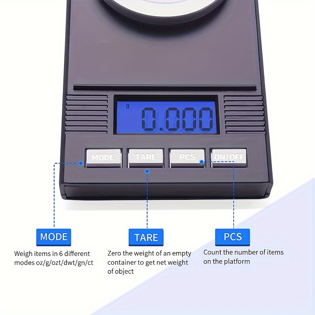 High Precision Professional Digital Milligram Scale Portable