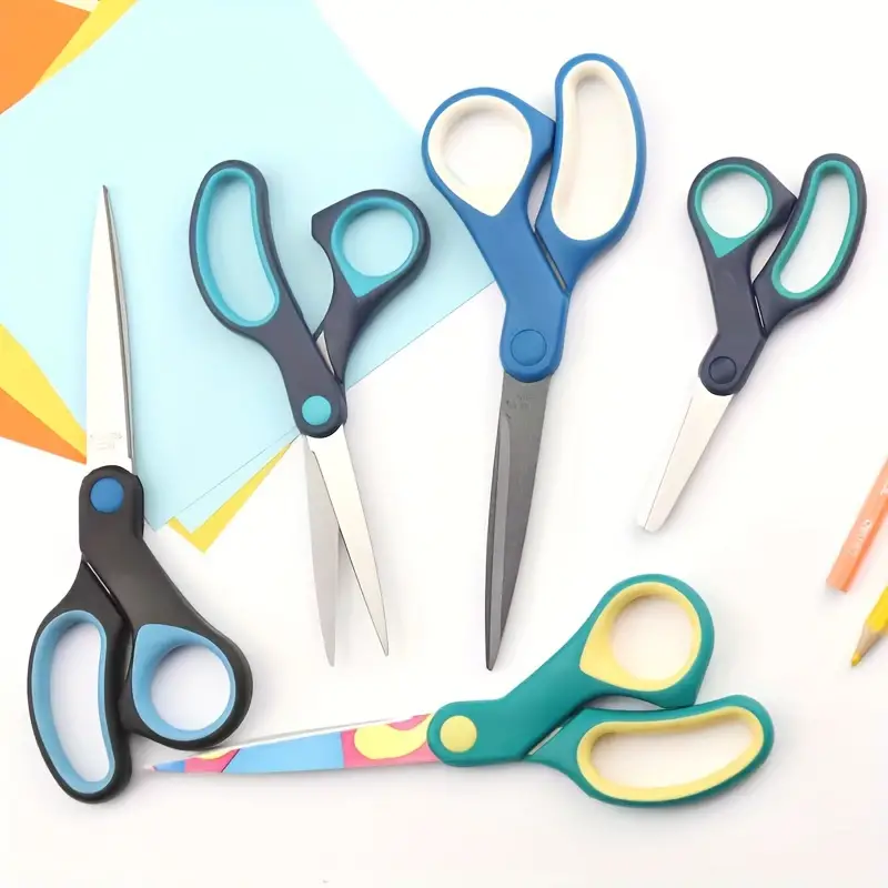 Kids School Scissors: Small Safety Scissors Pointed Tip, Soft Handle Right  Left Handed Use, Student Scissors For Craft, Classroom, Child, Toddler,  Assorted Colors - Temu